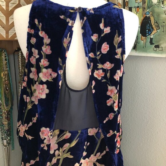 Simply Noelle Floral Velvet Burnout Tank Camisole - Fairy Goth NEW - Picture 7 of 12